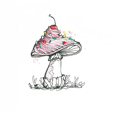 cupcake mushroom